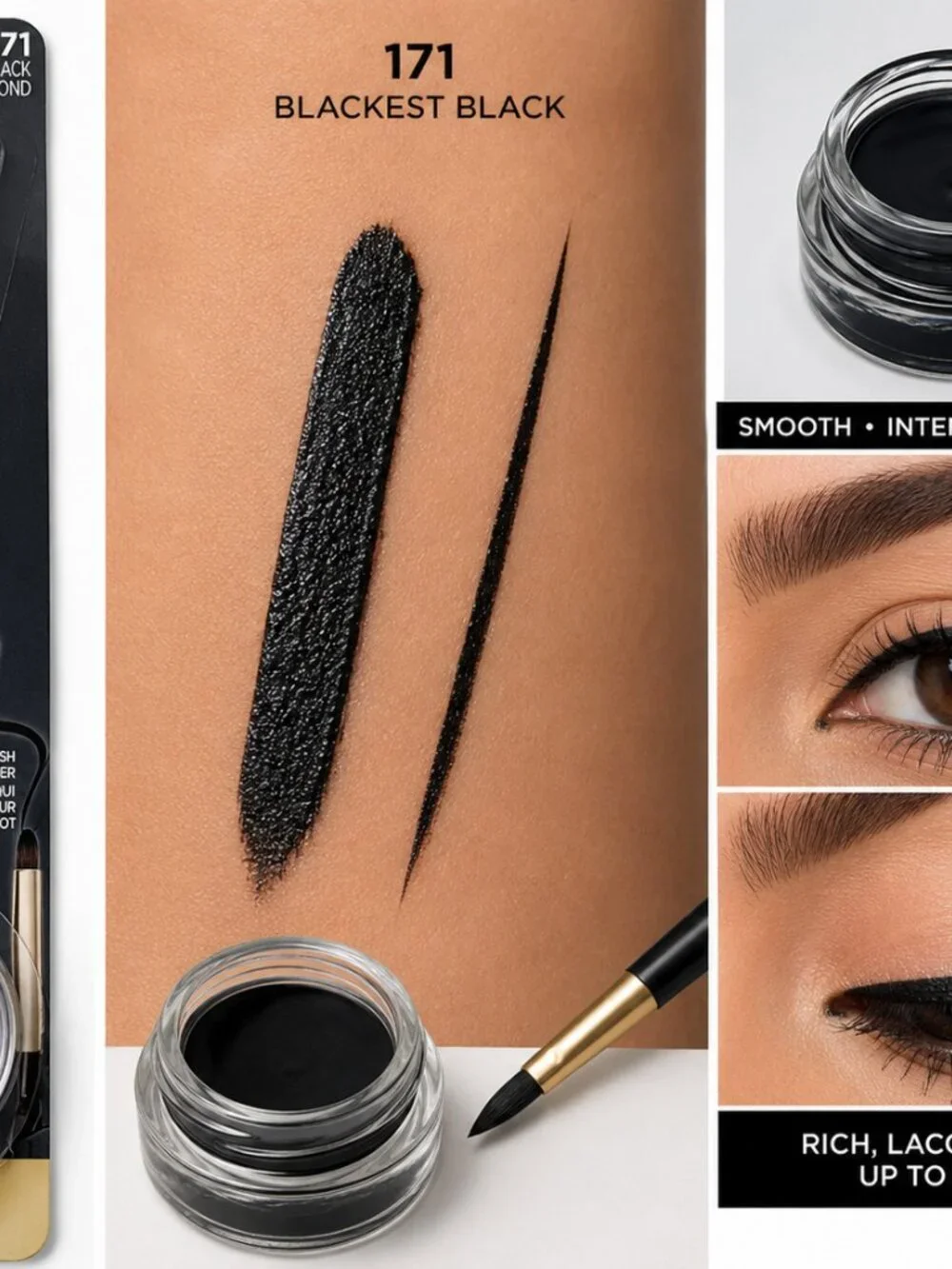 L'Oréal Paris Infallible Lacquer Liner 24H Gel Eyeliner – 171 Blackest Black